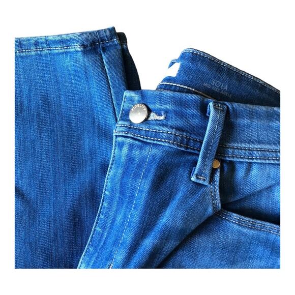 Fidelity Sola NWT Mid Rise Raw Edge Step Hem Ankle Jeans, Perfidia Wash, 28 - Picture 4 of 14